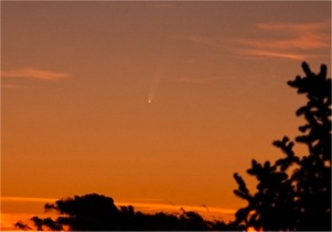 Cometa McNaught al crepuscolo