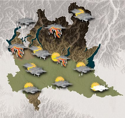 Mappa meteo Centro Geofisico Prealpino