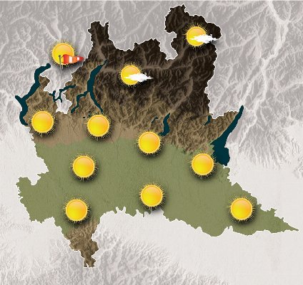Mappa meteo Centro Geofisico Prealpino