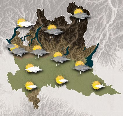 Mappa meteo Centro Geofisico Prealpino