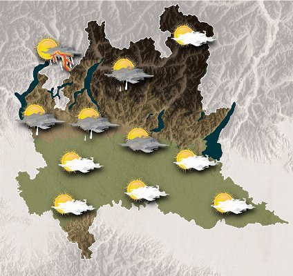 Mappa meteo Centro Geofisico Prealpino