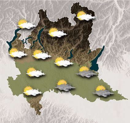 Mappa meteo Centro Geofisico Prealpino