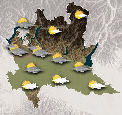 Mappa meteo Centro Geofisico Prealpino