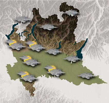 Mappa meteo Centro Geofisico Prealpino