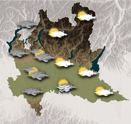 Mappa meteo Centro Geofisico Prealpino