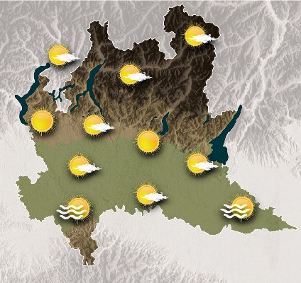Mappa meteo Centro Geofisico Prealpino