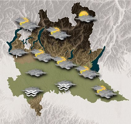 Mappa meteo Centro Geofisico Prealpino
