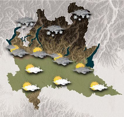 Mappa meteo Centro Geofisico Prealpino