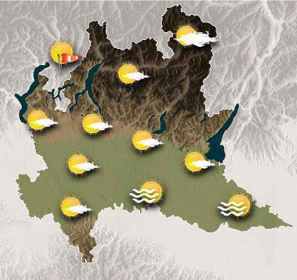 Mappa meteo Centro Geofisico Prealpino