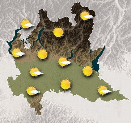 Mappa meteo Centro Geofisico Prealpino