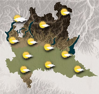 Mappa meteo Centro Geofisico Prealpino