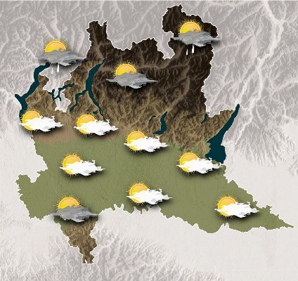 Mappa meteo Centro Geofisico Prealpino