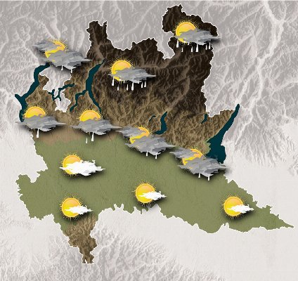 Mappa meteo Centro Geofisico Prealpino