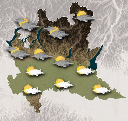 Mappa meteo Centro Geofisico Prealpino